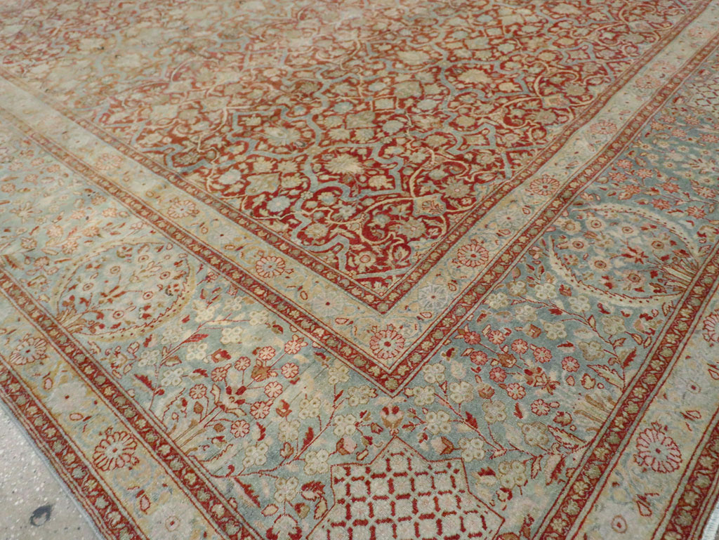 Antique Persian Kashan Carpet, No.24856 - Galerie Shabab