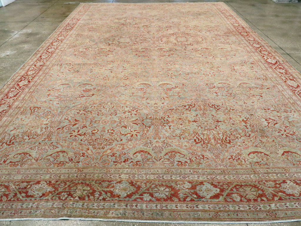 Antique Persian Mahal Large Carpet, No.24875 - Galerie Shabab