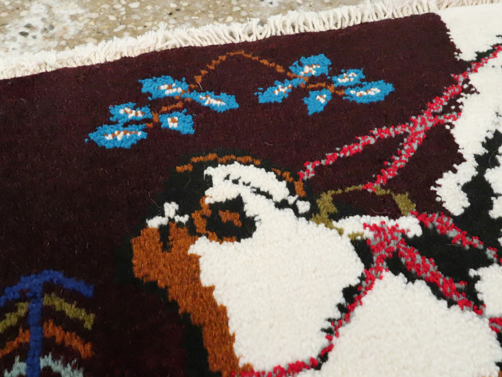 Vintage Persian Baluch Pictorial Rug, No.24892 - Galerie Shabab