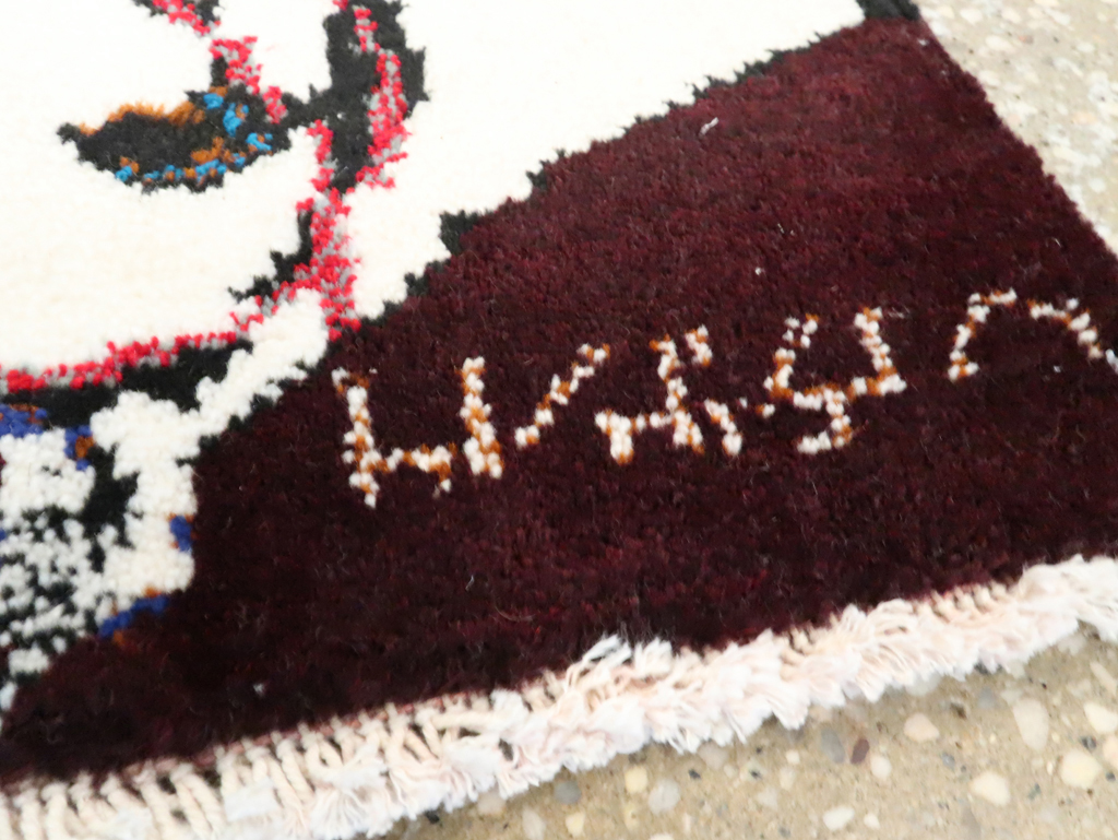 Vintage Persian Baluch Pictorial Rug, No.24892 - Galerie Shabab