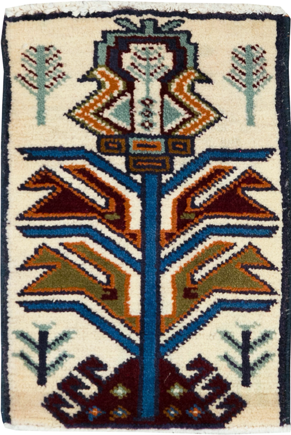 Vintage Persian Baluch Pictorial Rug (Pair: 1 of 2), No.24895 - Galerie Shabab