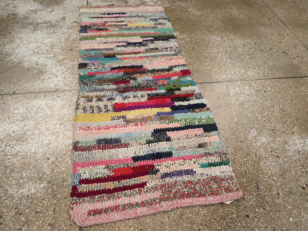 Vintage American Braid Throw Rug, No.24981 - Galerie Shabab