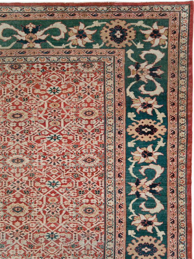 Antique Persian Mahal Large Carpet, No.25039 - Galerie Shabab