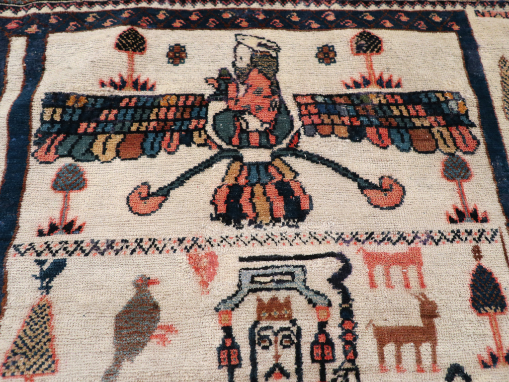 Antique Persian Afshar Rug, No.25125 - Galerie Shabab