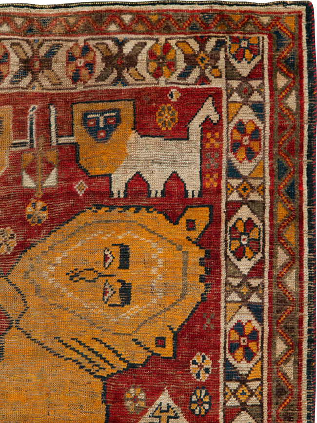 Antique Persian Gabbeh Pictorial Rug, No.25257 - Galerie Shabab