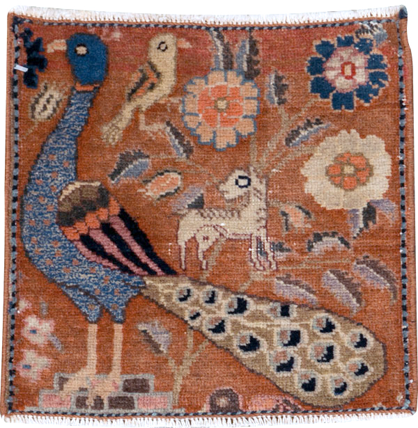 Vintage Persian Mahal Pictorial Rug (Pair: 1 of 2), No.25283 - Galerie Shabab