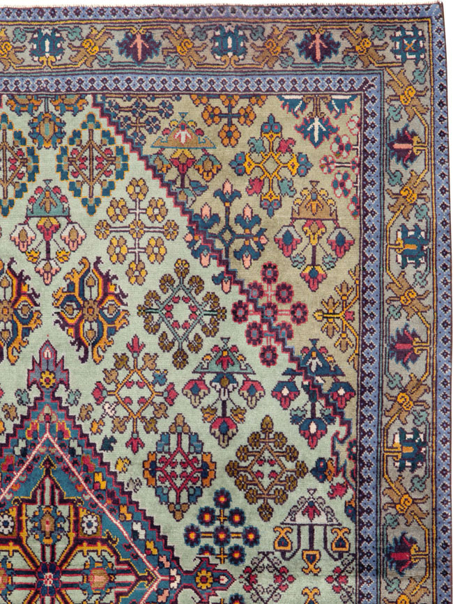 Vintage Persian Joshegan Rug (Pair: 1 of 2), No.25299 - Galerie Shabab