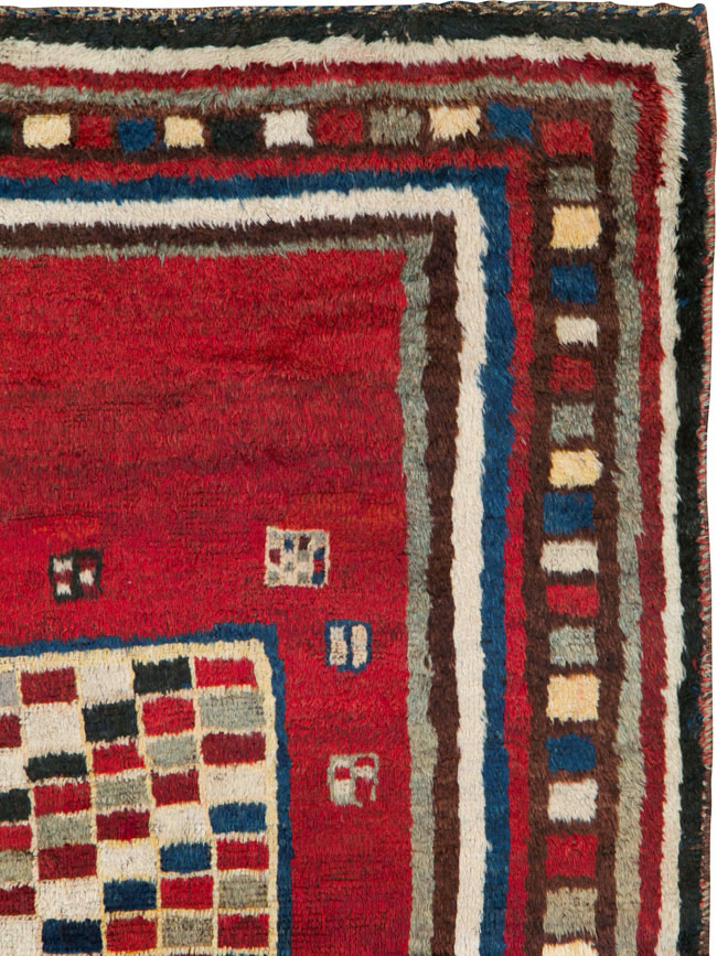 Vintage Persian Gabbeh Rug, No.25694 - Galerie Shabab