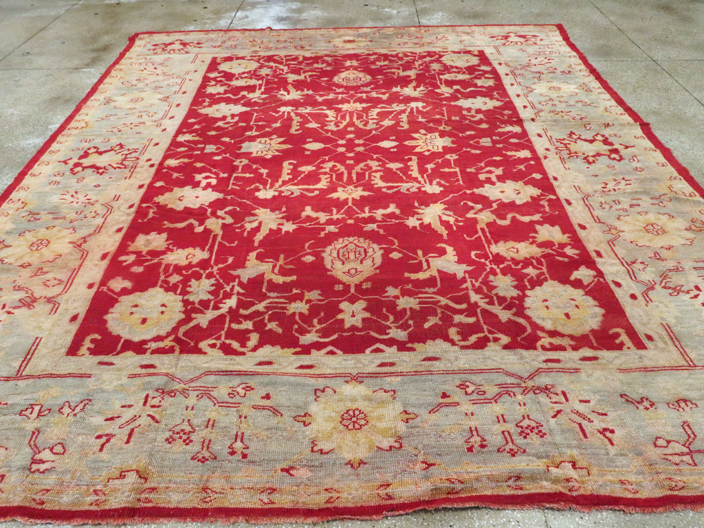 Antique Turkish Oushak Carpet, No.25853 - Galerie Shabab