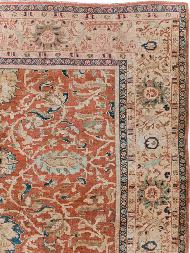 Antique Persian Mahal Large Carpet, No.25893 - Galerie Shabab
