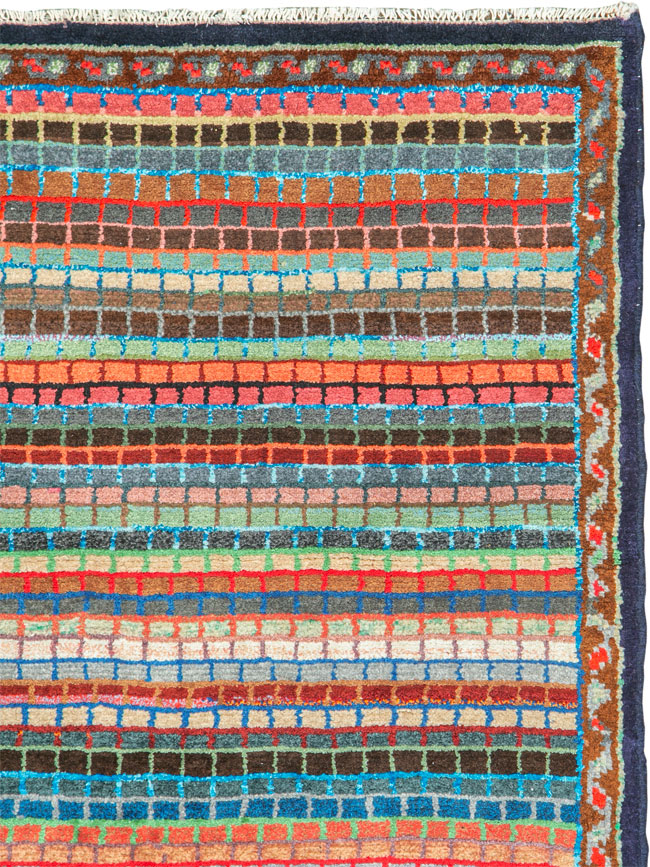 Vintage Persian Mahal Rug, No.26181 - Galerie Shabab