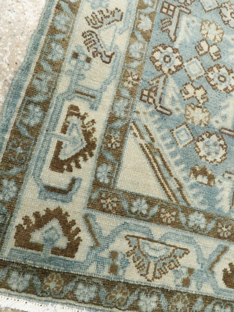 Vintage Persian Malayer Throw Rug, No.26371 - Galerie Shabab