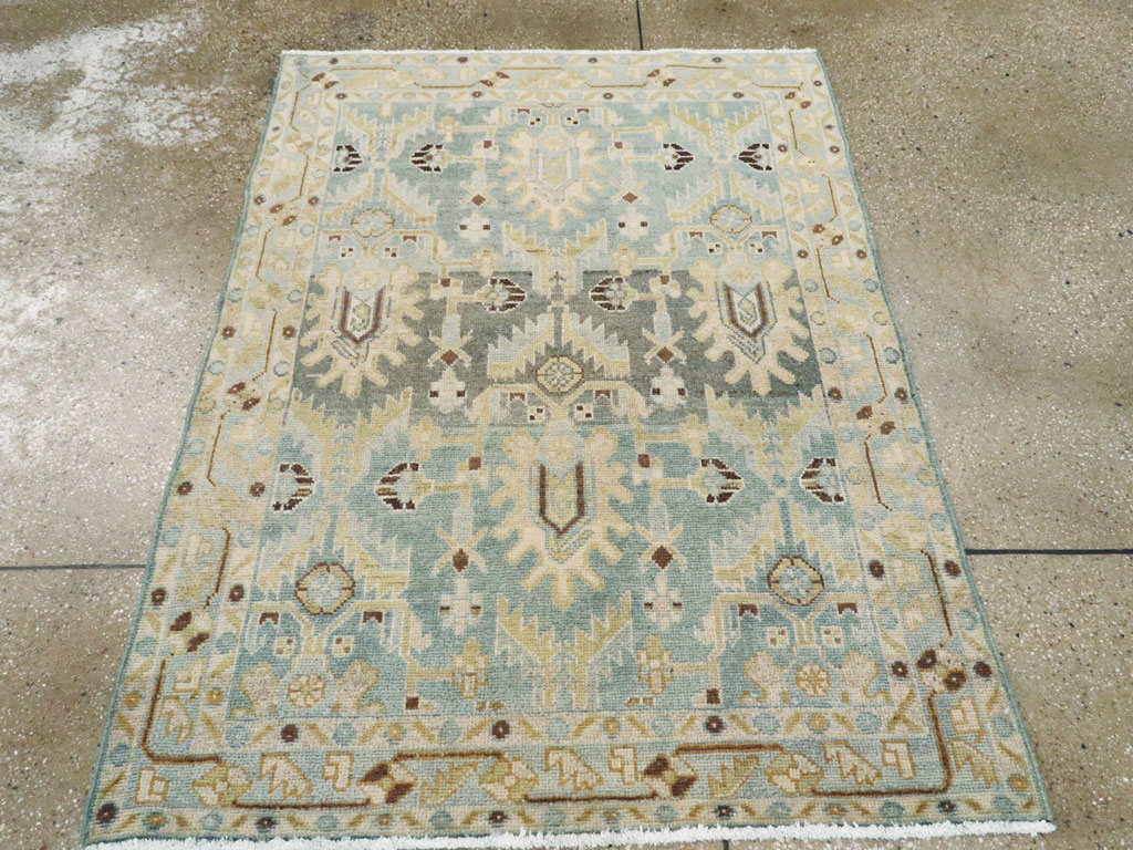 Vintage Persian Malayer Throw Rug, No.26409 - Galerie Shabab