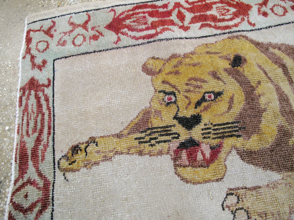 Vintage Pictorial Anatolian Rug, No.26479 - Galerie Shabab