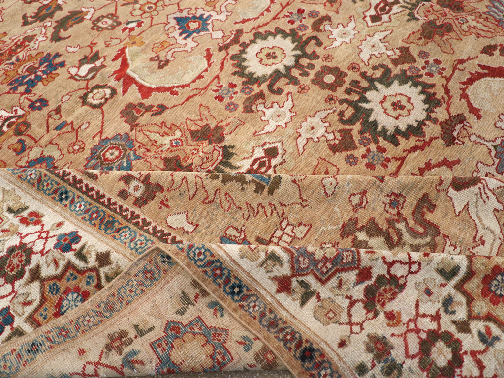 Antique Persian Mahal Room Size Carpet, No.26492 - Galerie Shabab