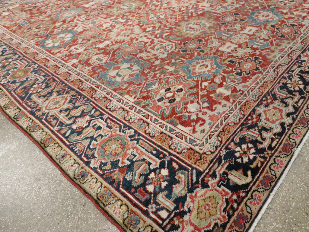 Antique Persian Heriz Room Size Carpet, No.26500 - Galerie Shabab