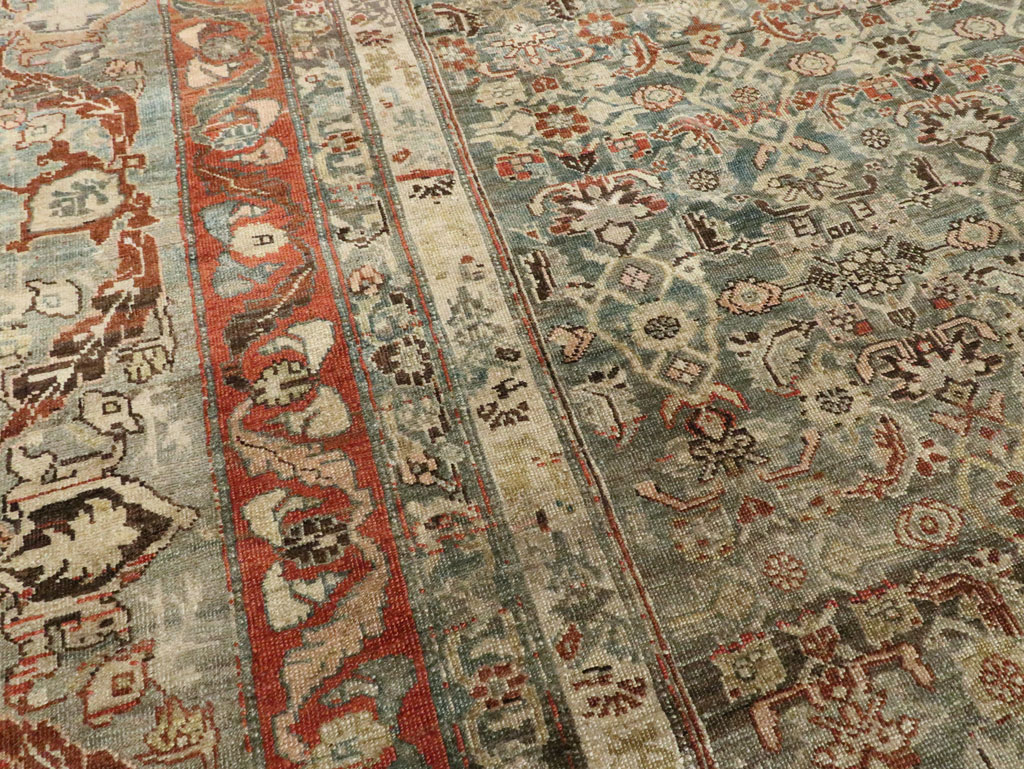 Antique Persian Bidjar Large Room Size Carpet, No.26516 - Galerie Shabab