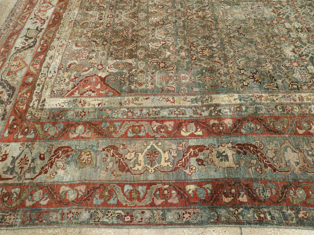 Antique Persian Bidjar Large Room Size Carpet, No.26516 - Galerie Shabab