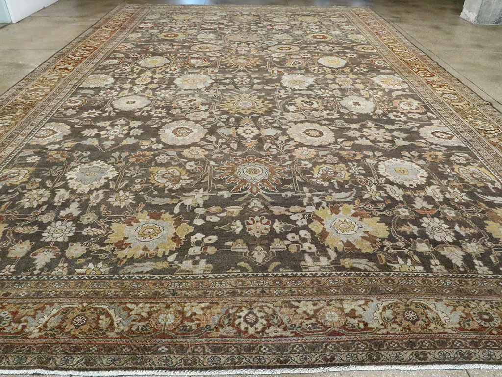 Antique Persian Mahal Large Oversize Carpet, No.26522 - Galerie Shabab