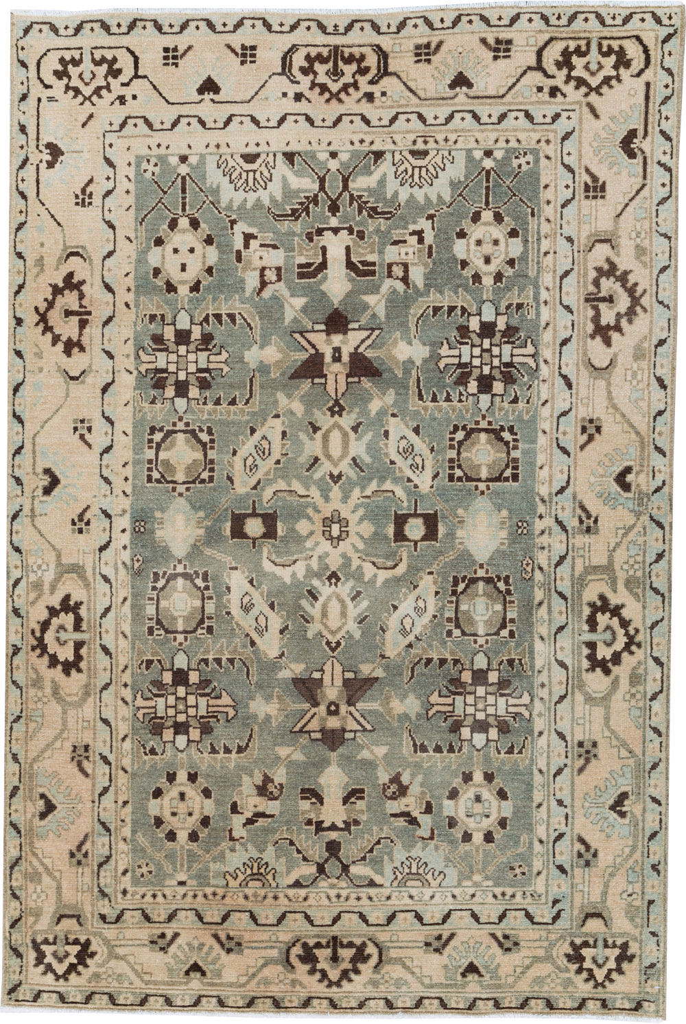 Vintage Persian Malayer Accent Rug, No.26557 - Galerie Shabab