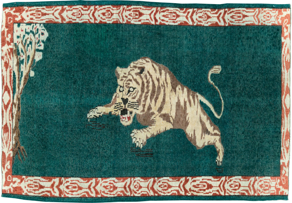 Vintage Pictorial Anatolian Rug, No.26669 - Galerie Shabab