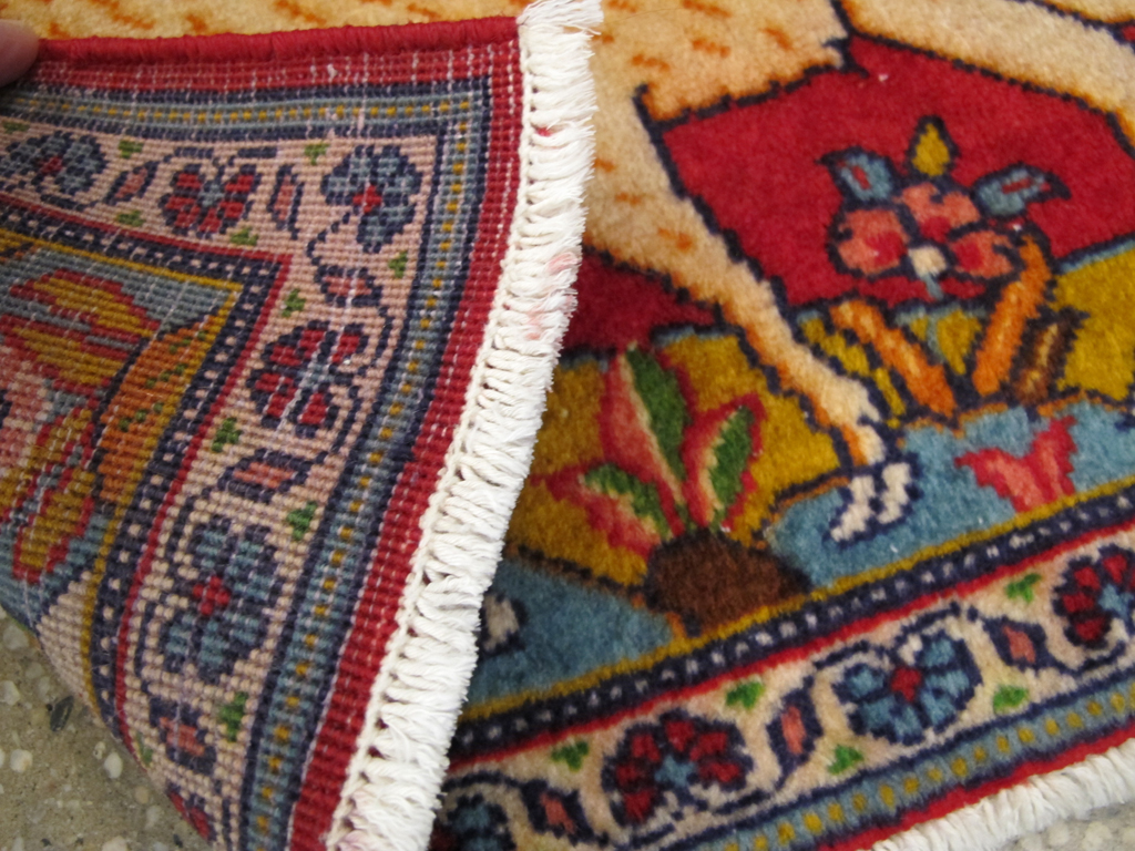 Vintage Persian Tabriz Pictorial Rug (Pair: 2 of 2), No.26789 - Galerie Shabab