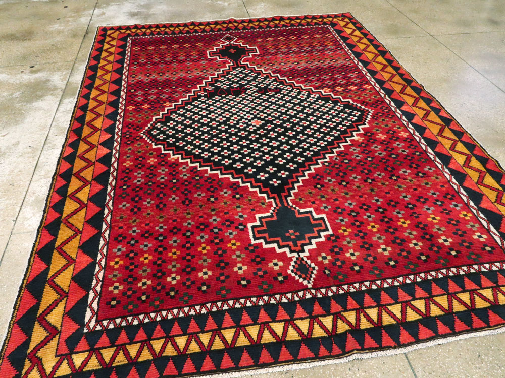 Vintage Persian Gabbeh Rug, No.26797 - Galerie Shabab