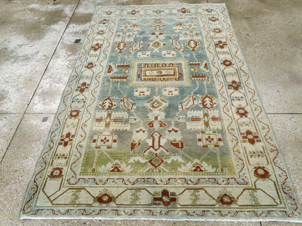 Vintage Persian Malayer Accent Rug, No.26945 - Galerie Shabab