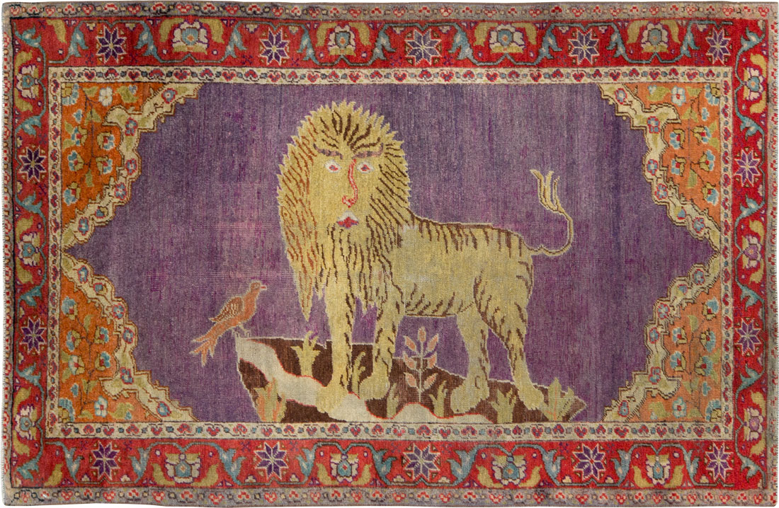 Vintage Anatolian Pictorial Rug, No.26981 - Galerie Shabab