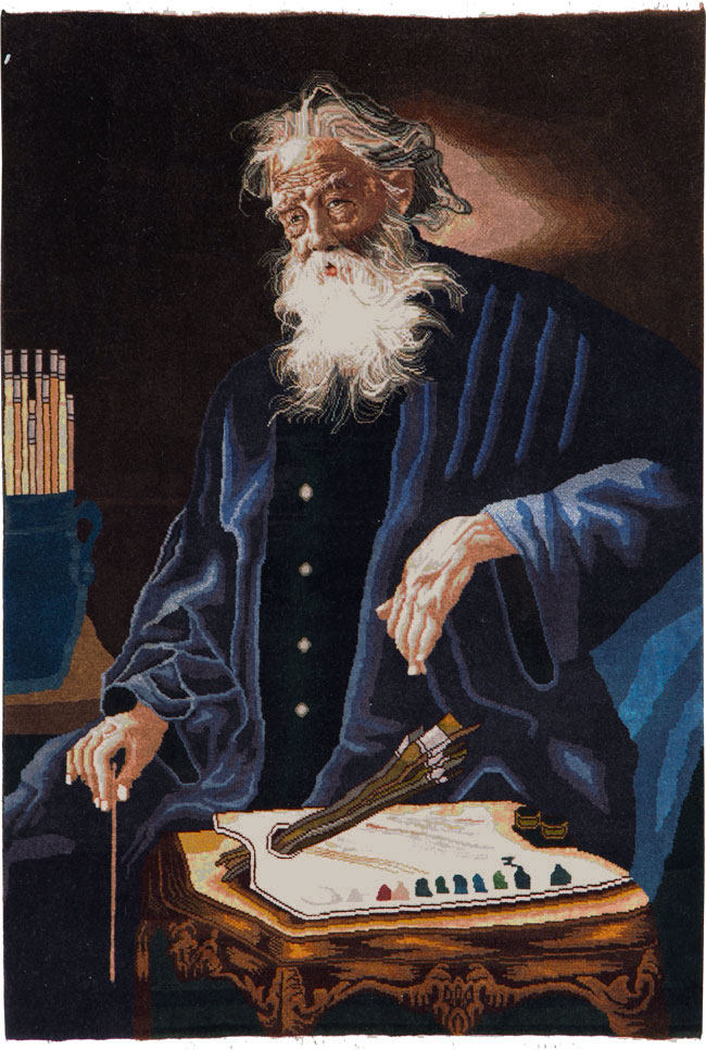 Persian Tabriz Pictorial Rug, No.27064 - Galerie Shabab