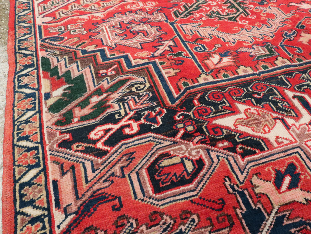 Vintage Persian Heriz Sampler Rug, No.27078 - Galerie Shabab