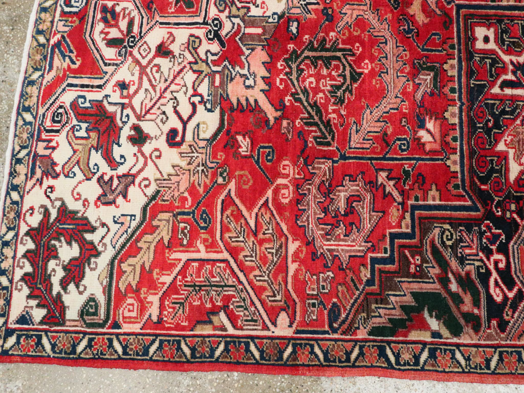 Vintage Persian Heriz Sampler Rug, No.27078 - Galerie Shabab