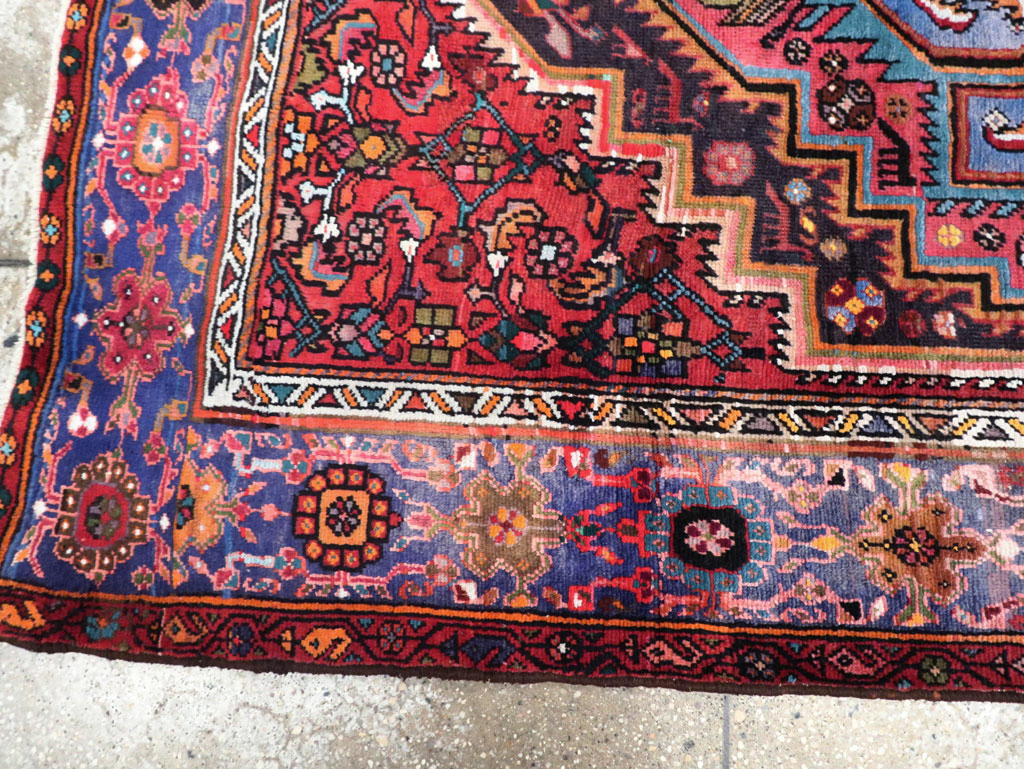 Vintage Persian Hamadan Rug, No.27091 - Galerie Shabab