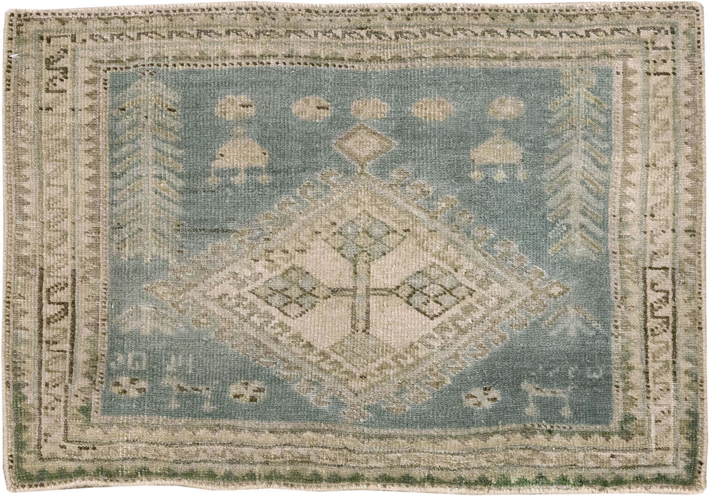 Antique Persian Tabriz Rug (Pair: 1 of 2), No.27215 - Galerie Shabab