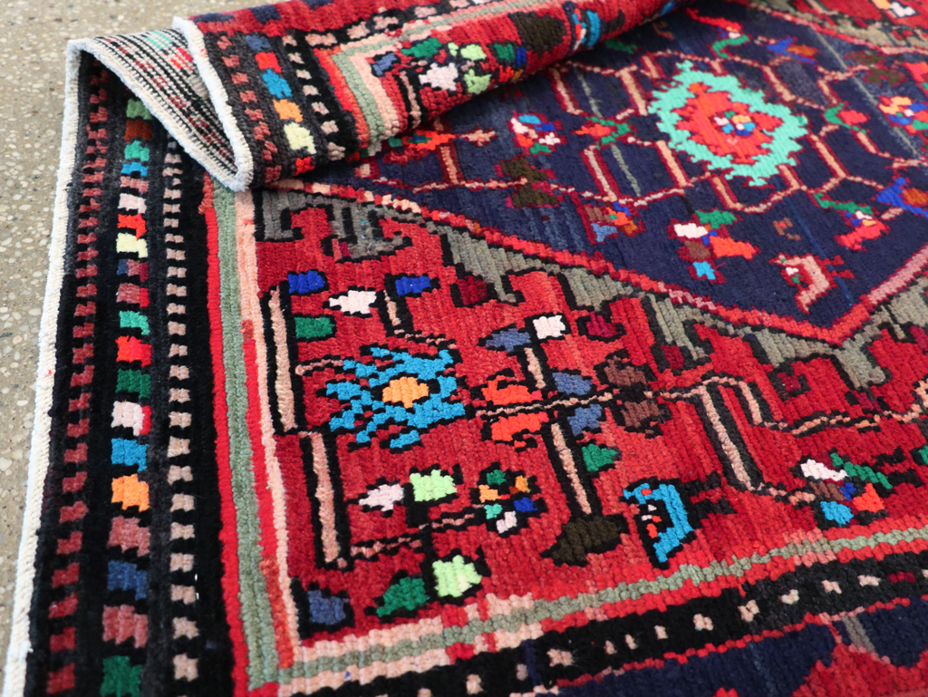 Vintage Persian Hamadan Rug, No.27375 - Galerie Shabab