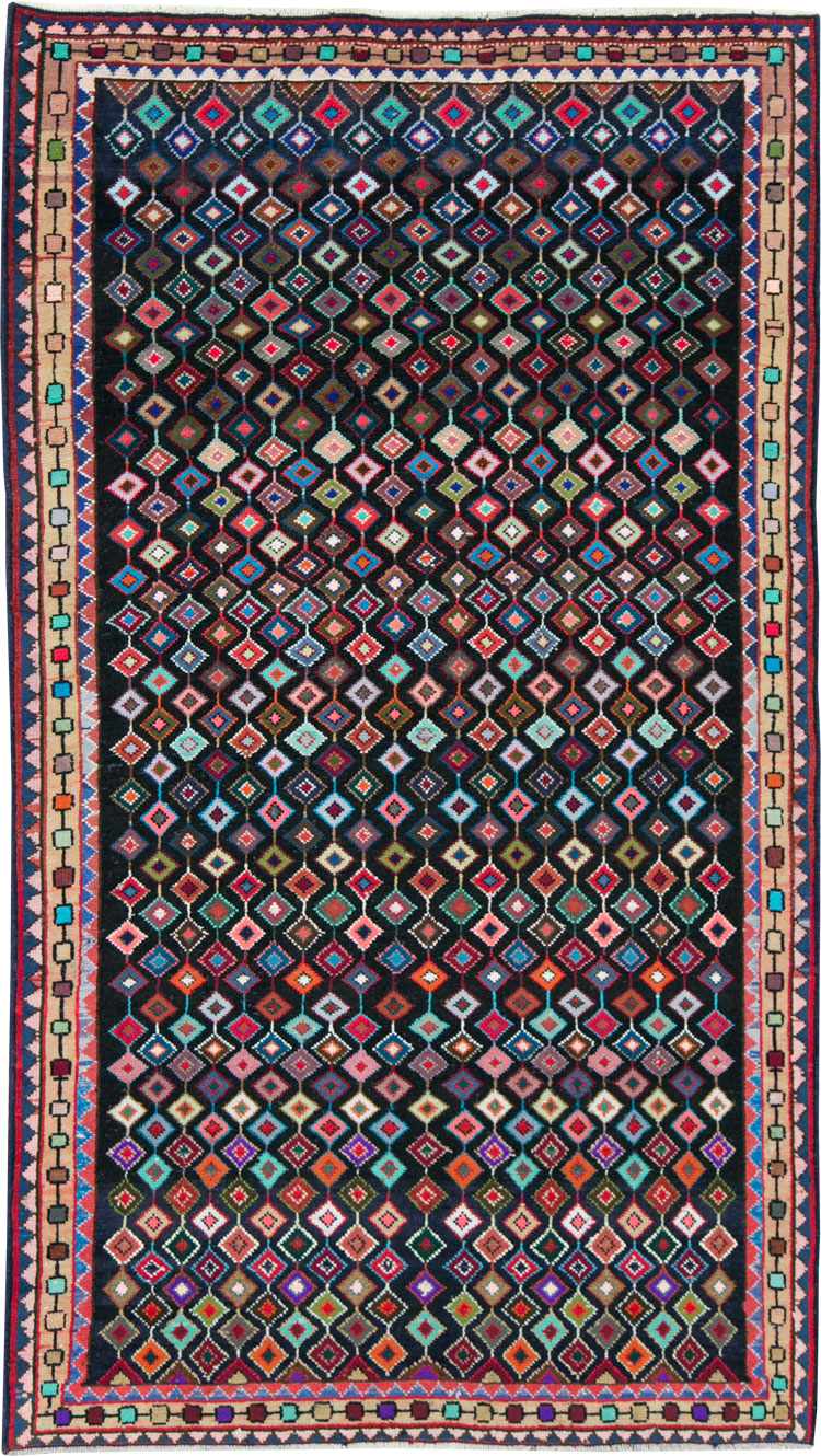 Vintage Persian Hamadan Rug, No.27393 - Galerie Shabab