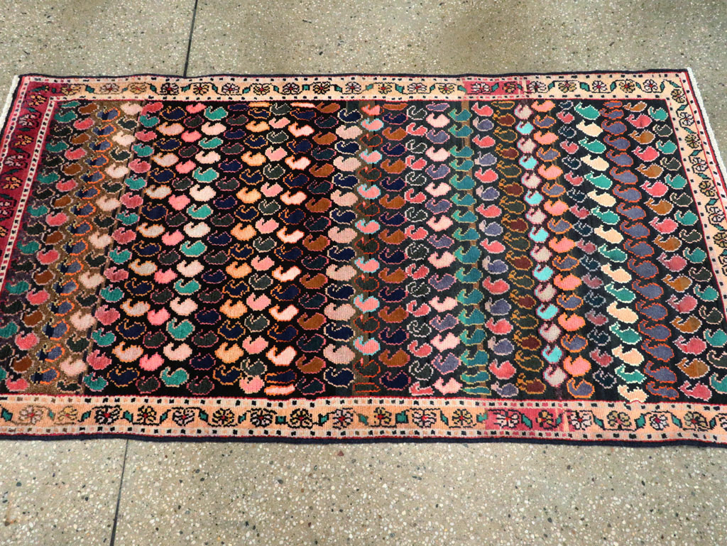 Vintage Persian Hamadan Rug, No.27425 - Galerie Shabab