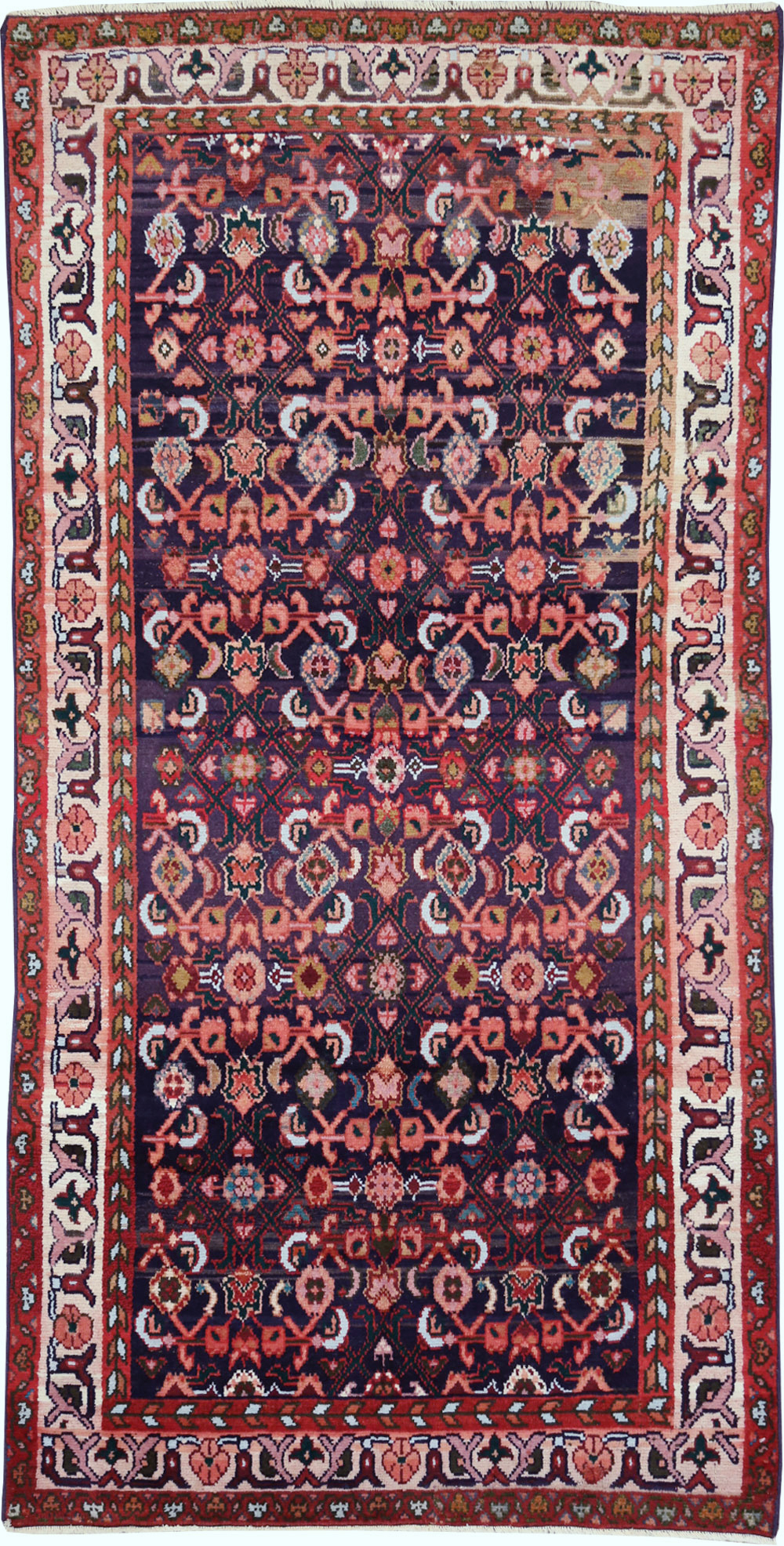 Vintage Persian Hamadan Rug, No.27446 - Galerie Shabab