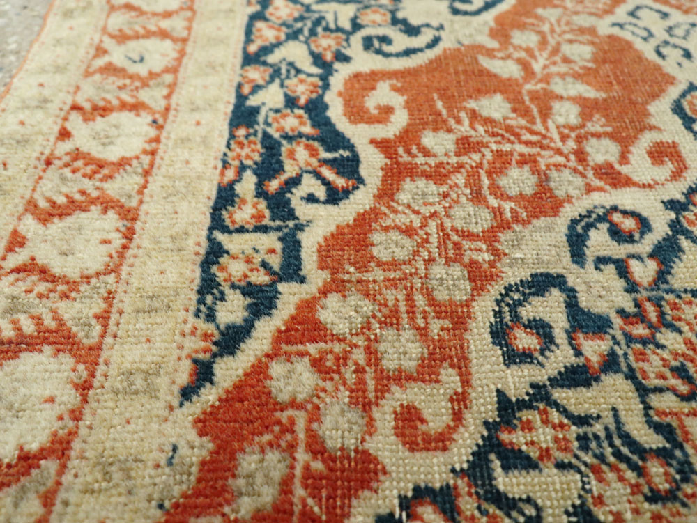 Antique Persian Tabriz Haji Jalili Throw Rug, No.27471 - Galerie Shabab