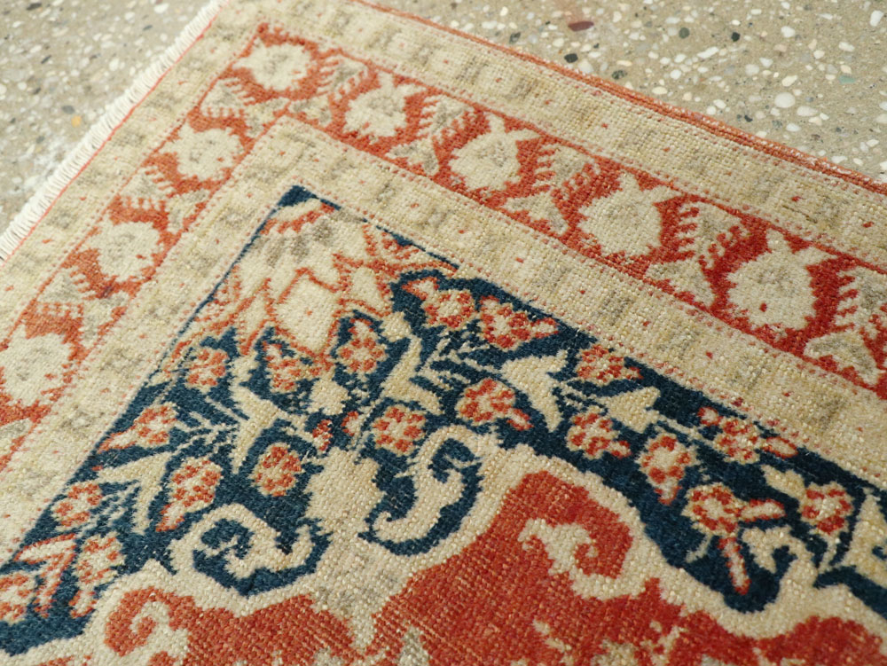 Antique Persian Tabriz Haji Jalili Throw Rug, No.27471 - Galerie Shabab