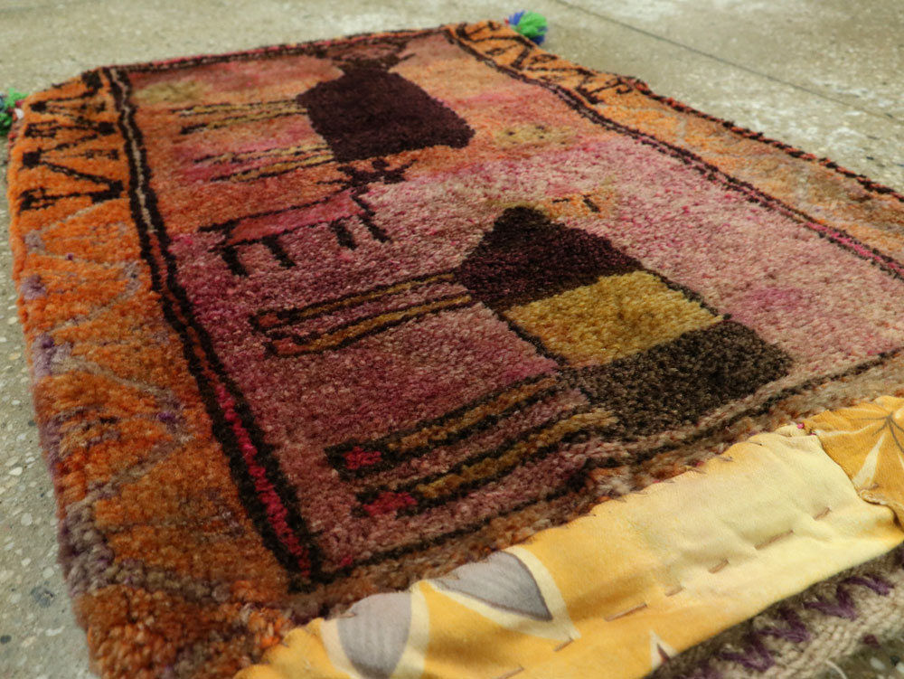 Vintage Turkish Anatolian Pictorial Rug, No.27479 - Galerie Shabab