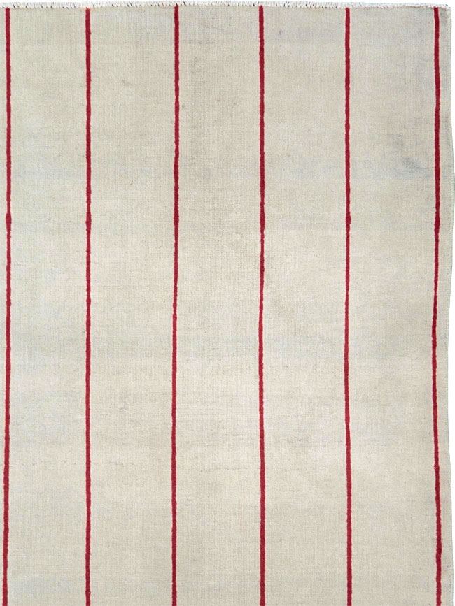 Vintage Persian Art Deco Mashad Throw Rug (Pair: 1 of 2), No.27543 - Galerie Shabab