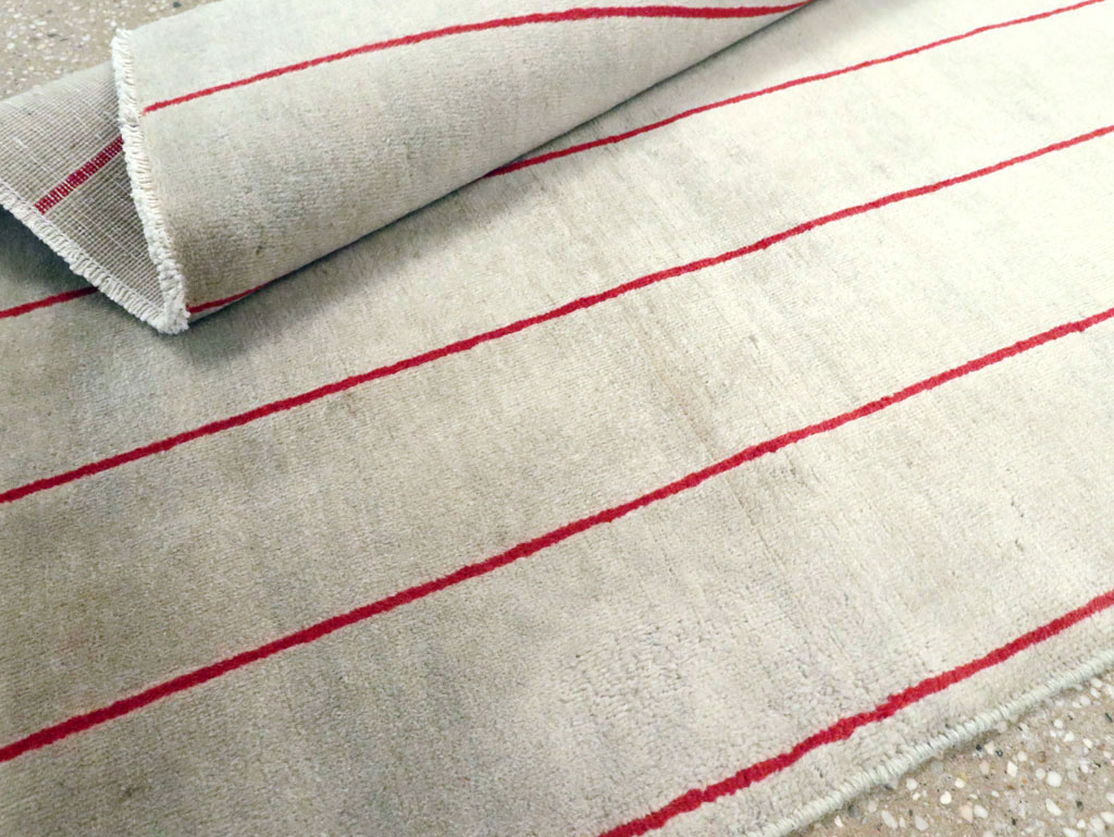 Vintage Persian Art Deco Mashad Throw Rug (Pair: 1 of 2), No.27543 - Galerie Shabab