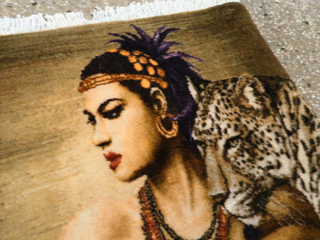 Persian Pictorial Tabriz Rug, No.27555 - Galerie Shabab