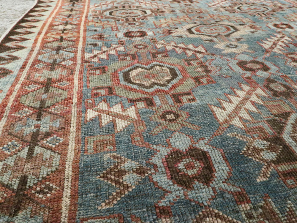 Antique Persian Bidjar Accent Rug, No.27564 - Galerie Shabab