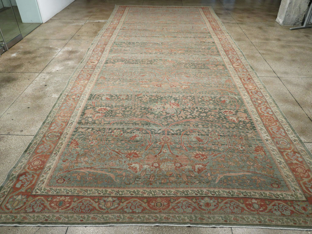 Antique Persian Mahal Long and Narrow Oversize Carpet, No.27623 - Galerie Shabab