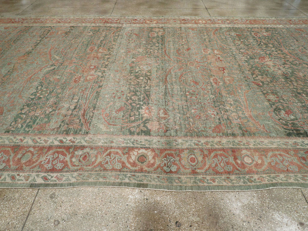 Antique Persian Mahal Long and Narrow Oversize Carpet, No.27623 - Galerie Shabab