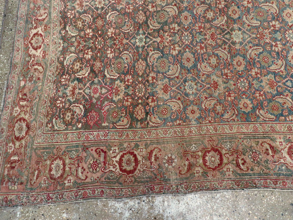 Antique Persian Bidjar Wide Gallery Runner, No.27665 - Galerie Shabab