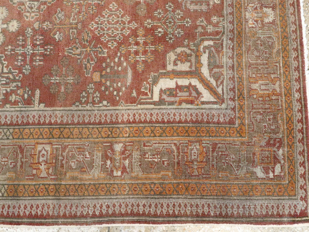 Vintage Persian Joshegan Square Accent Carpet, No.27724 - Galerie Shabab