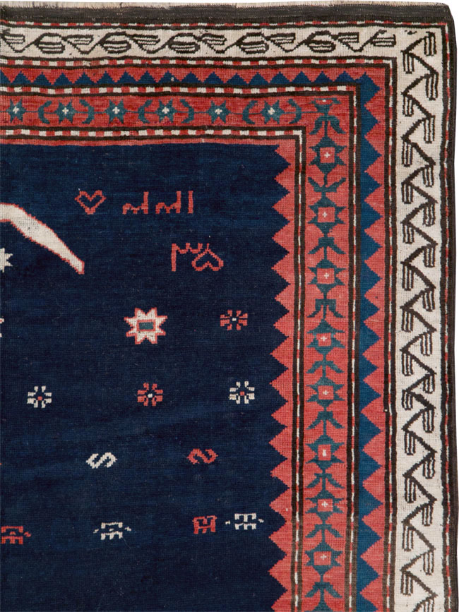 Vintage Caucasian Kazak Rug, No.27756 - Galerie Shabab